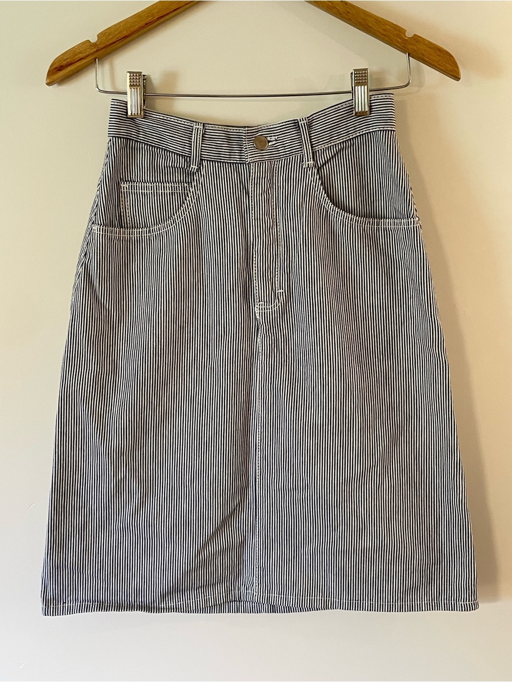 Striped Midi Skirt